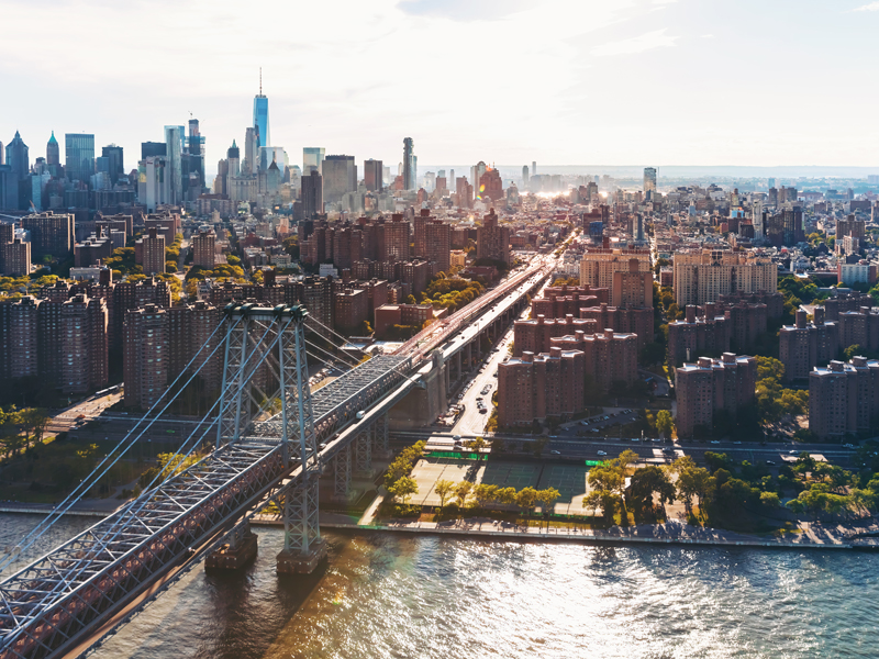 city scape of new york